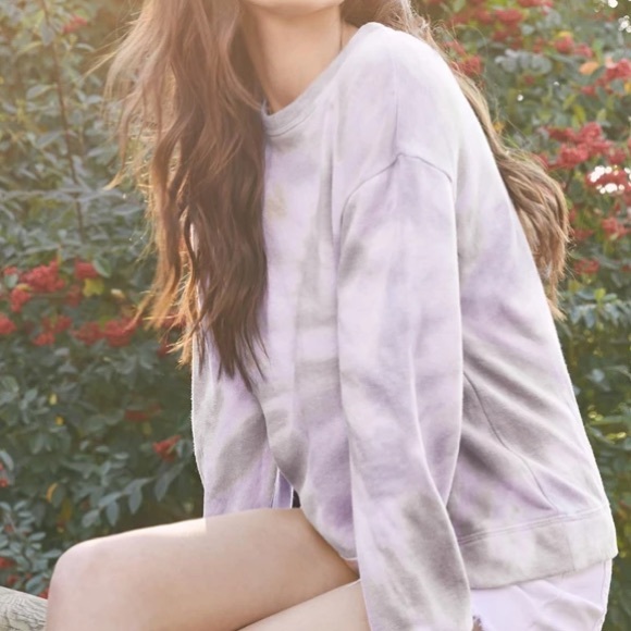 SPLENDID | Twilight Tie-Dye Pullover Sweatshirt in Eve Hush/Blush size Medium - Picture 3 of 12
